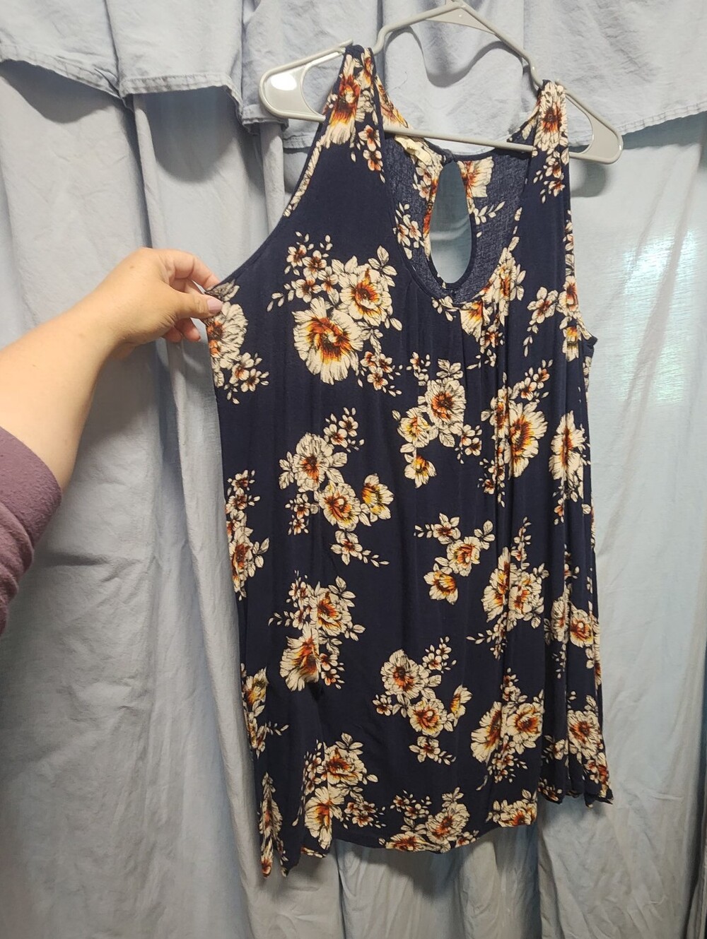 Maurices Navy Floral Dress